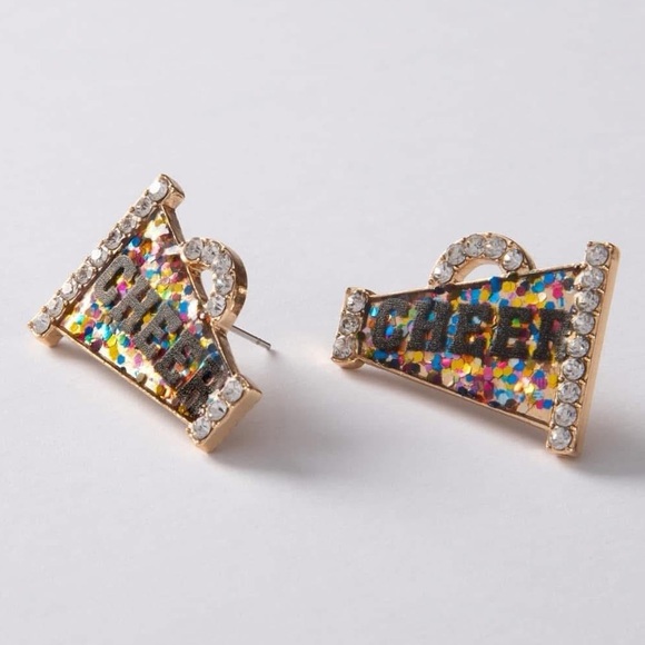 NEW Glitter Cheer Earrings - Multicolor - Picture 3 of 5